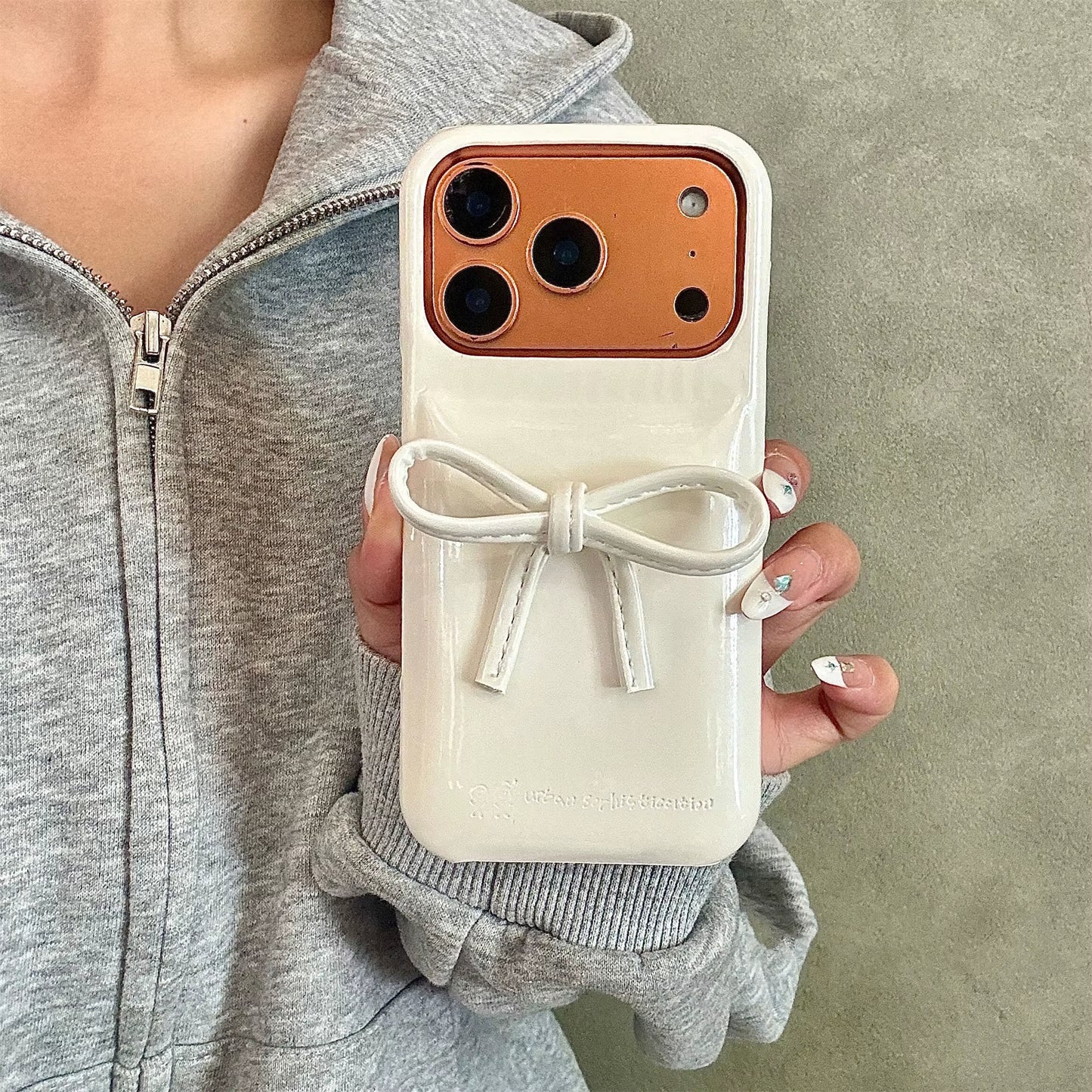 INS Cute Glossy 3D Soap Thin Ribbon Bow Phone Case for Iphone 17 16 15 14 Pro Max Candy Color Silicone Cover Shockproof Shell