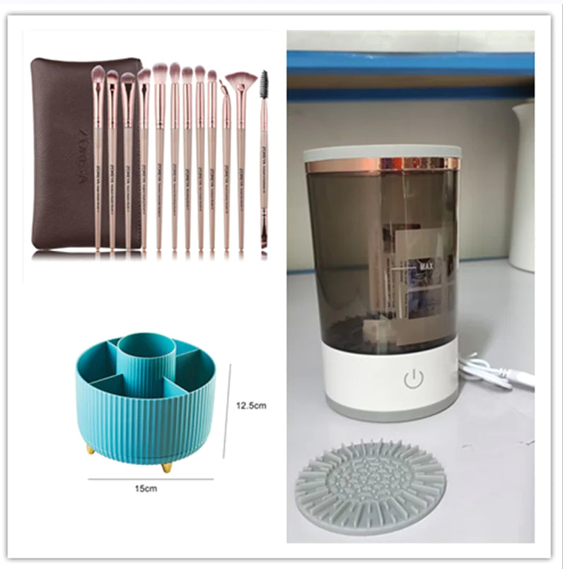 Charm Muse Studio Electric Double-use Paintbrush and Makeup Brush Cleaner