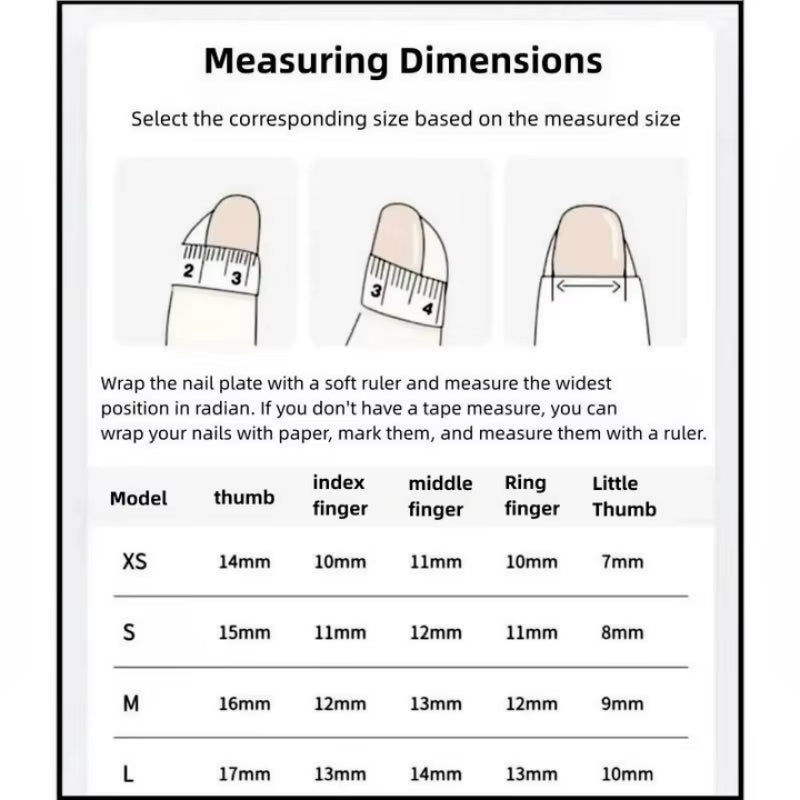 10Pcs Short Duckbill Handmade Fake Nails Art Simple Black French False Nail with Diamond Tips Design Press on Nails Set Finished