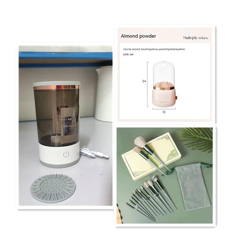 Charm Muse Studio Electric Double-use Paintbrush and Makeup Brush Cleaner