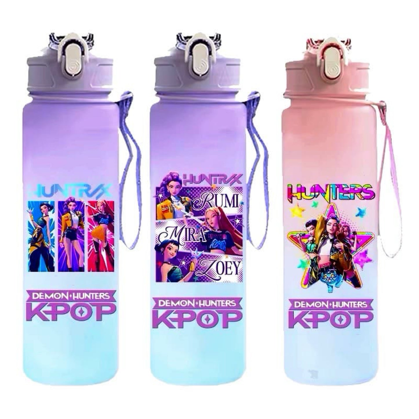 750ML Charm Muse Studio™ x Kpop Demon Hunters HUNTRX Water Bottle