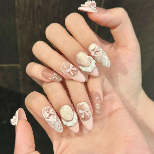 CharmMuseStudio™ 10px Handmade Douyin Press On Nails