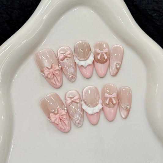 CharmMuseStudio™ 10px Handmade Douyin Press On Nails